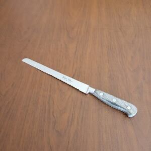 Vintage 9 1/8"  JACQUES DEBARR Serrated Bread Slicing Knife Japan